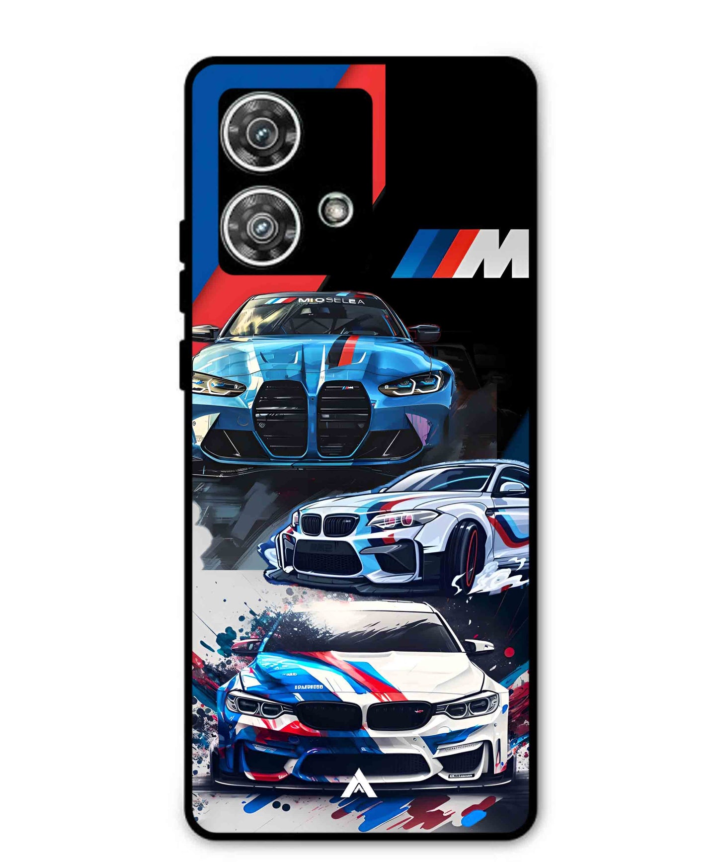 BMW 32 Car Metal Back Cover Phone Case for Moto Edge 40 Neo