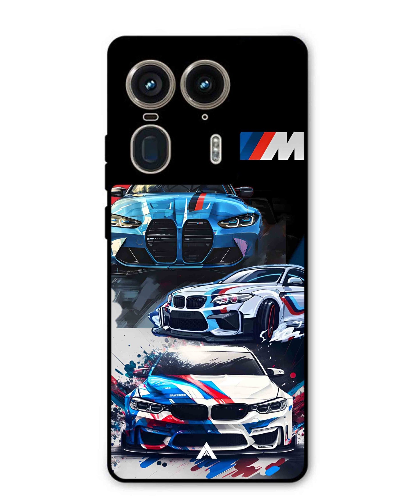 BMW 32 Car Metal Back Cover Phone Case for Moto Edge 50 Ultra