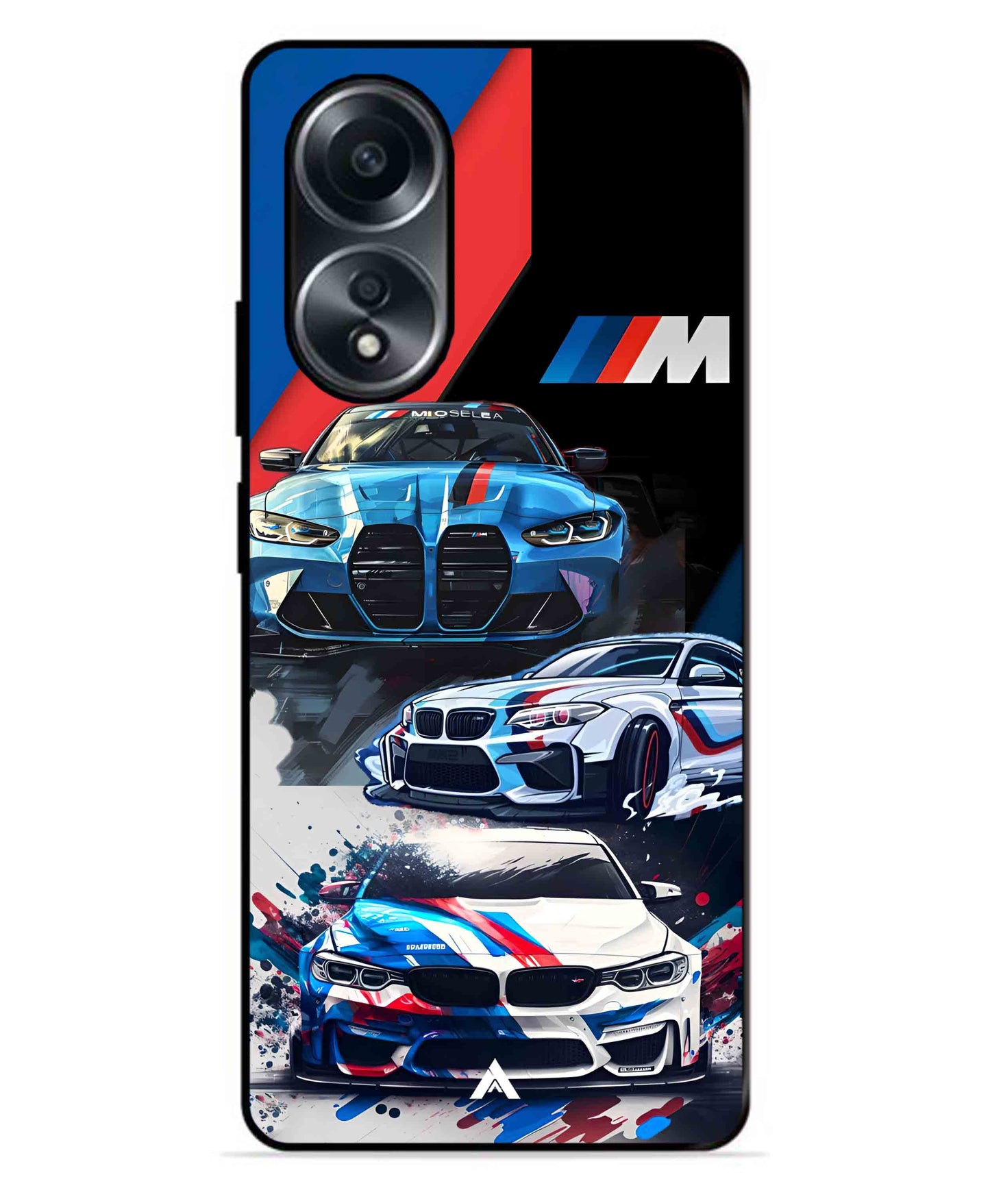 BMW 32 Car Metal Back Cover Phone Case for Oppo A78