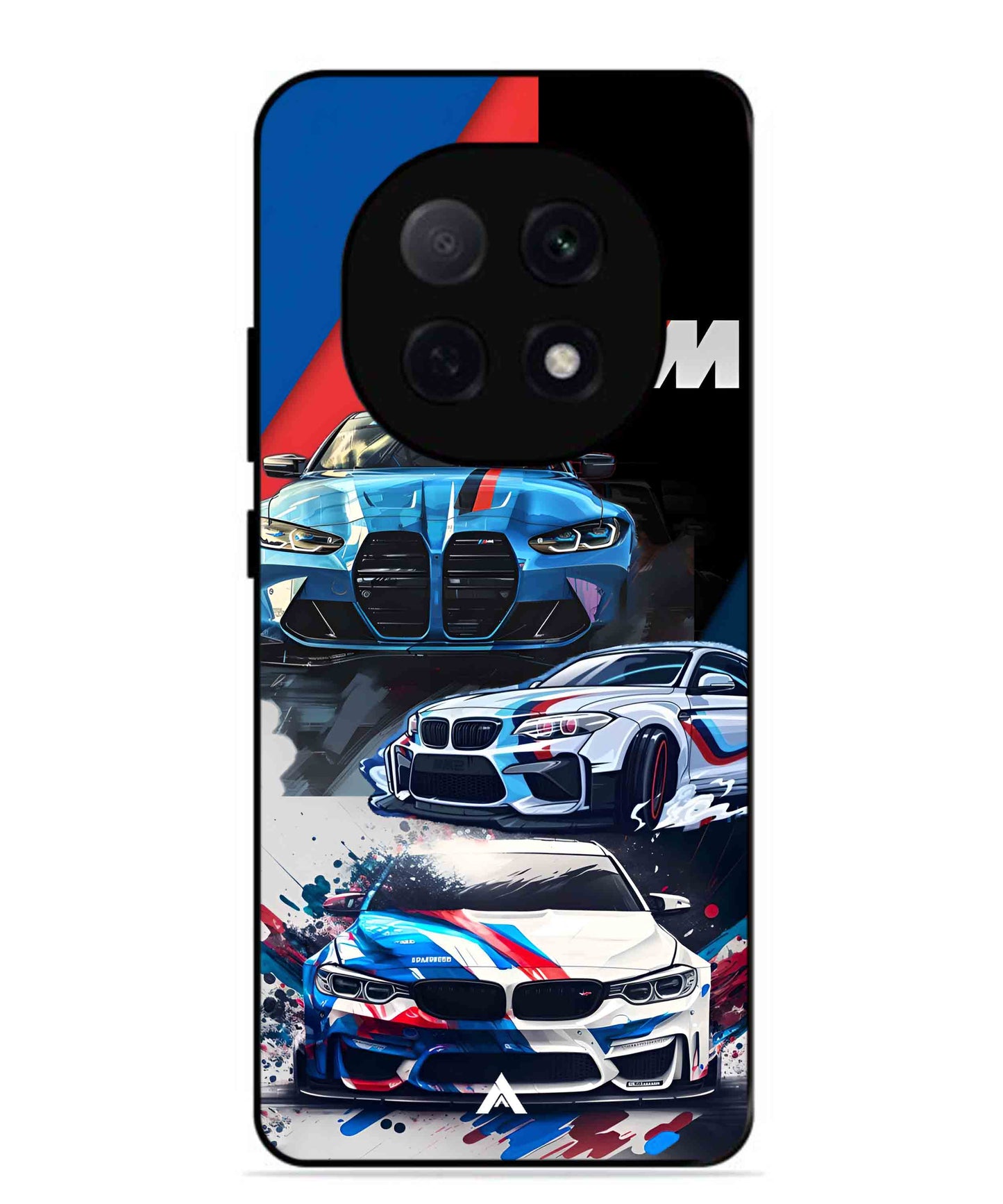 BMW 32 Car Metal Back Cover Phone Case for Oppo F29 Pro