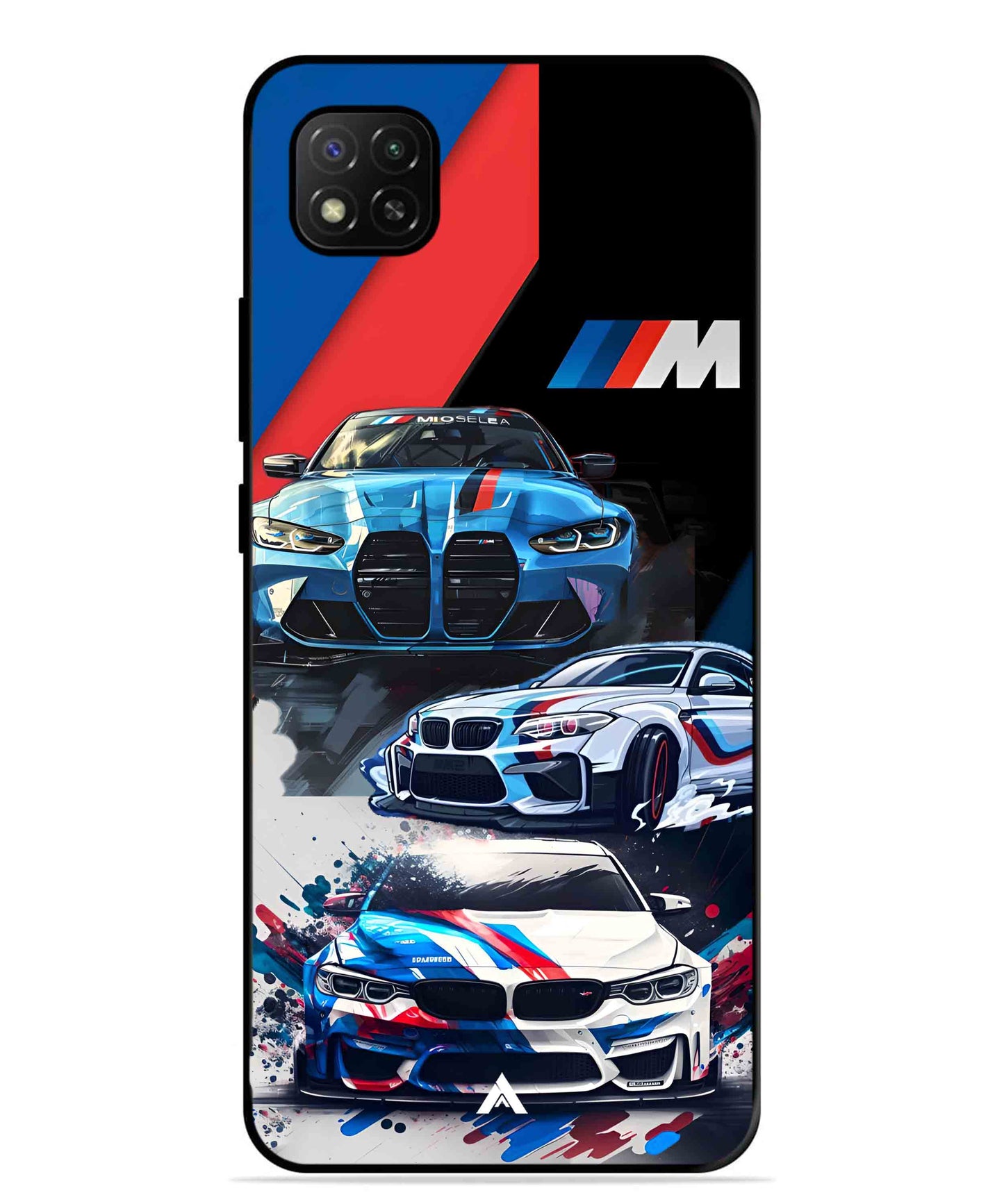 BMW 32 Car Metal Back Cover Phone Case for Poco C31
