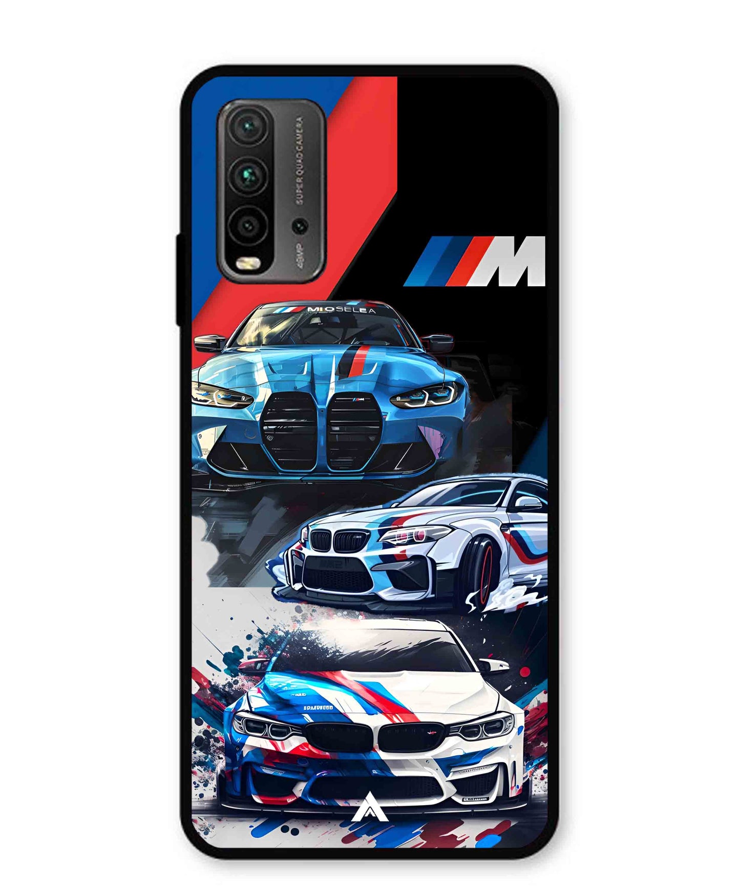 BMW 32 Car Metal Back Cover Phone Case for Poco M3