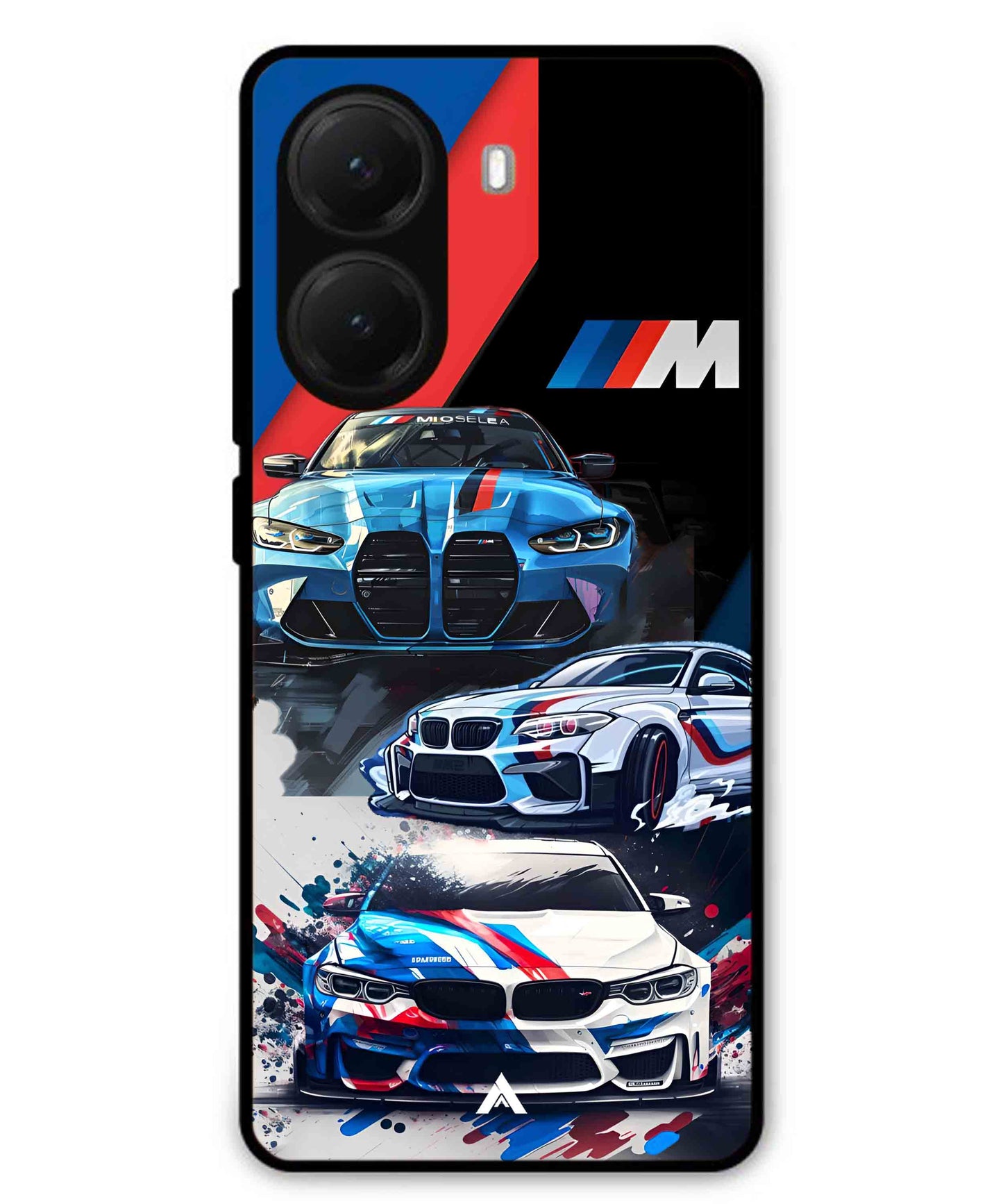 BMW 32 Car Metal Back Cover Phone Case for Poco X7 Pro