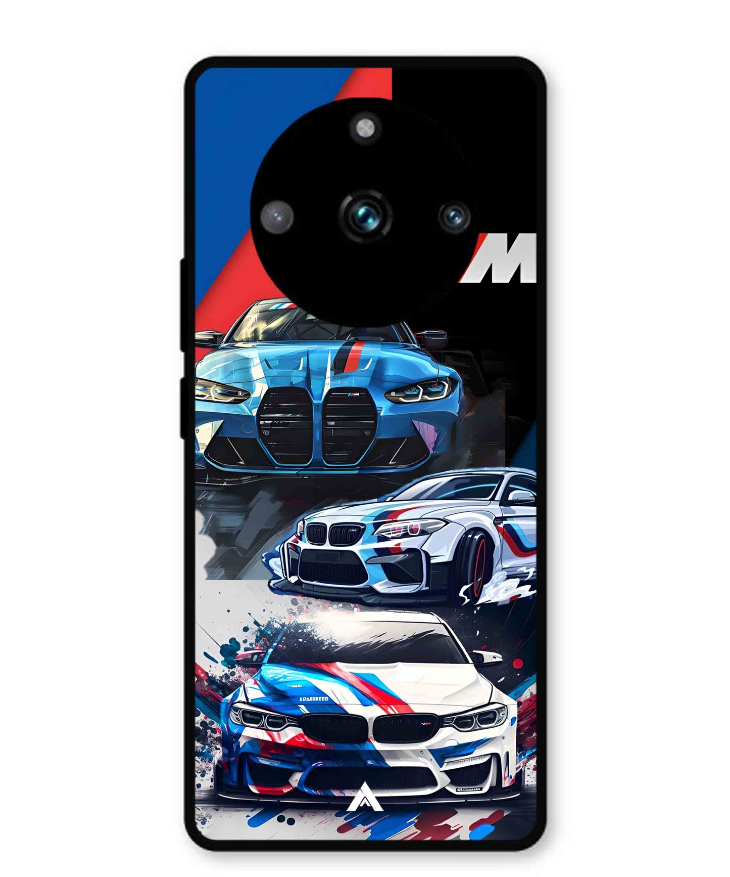 BMW 32 Car Metal Back Cover Phone Case for Realme 11 Pro Plus