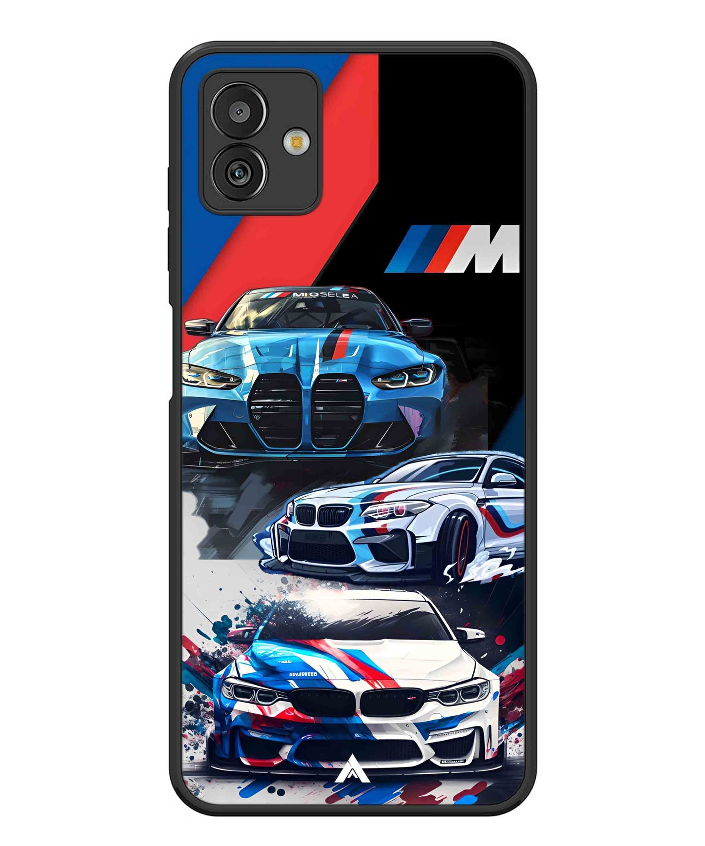 BMW 32 Car Metal Back Cover Phone Case for Samsugn Galaxy M13 5G