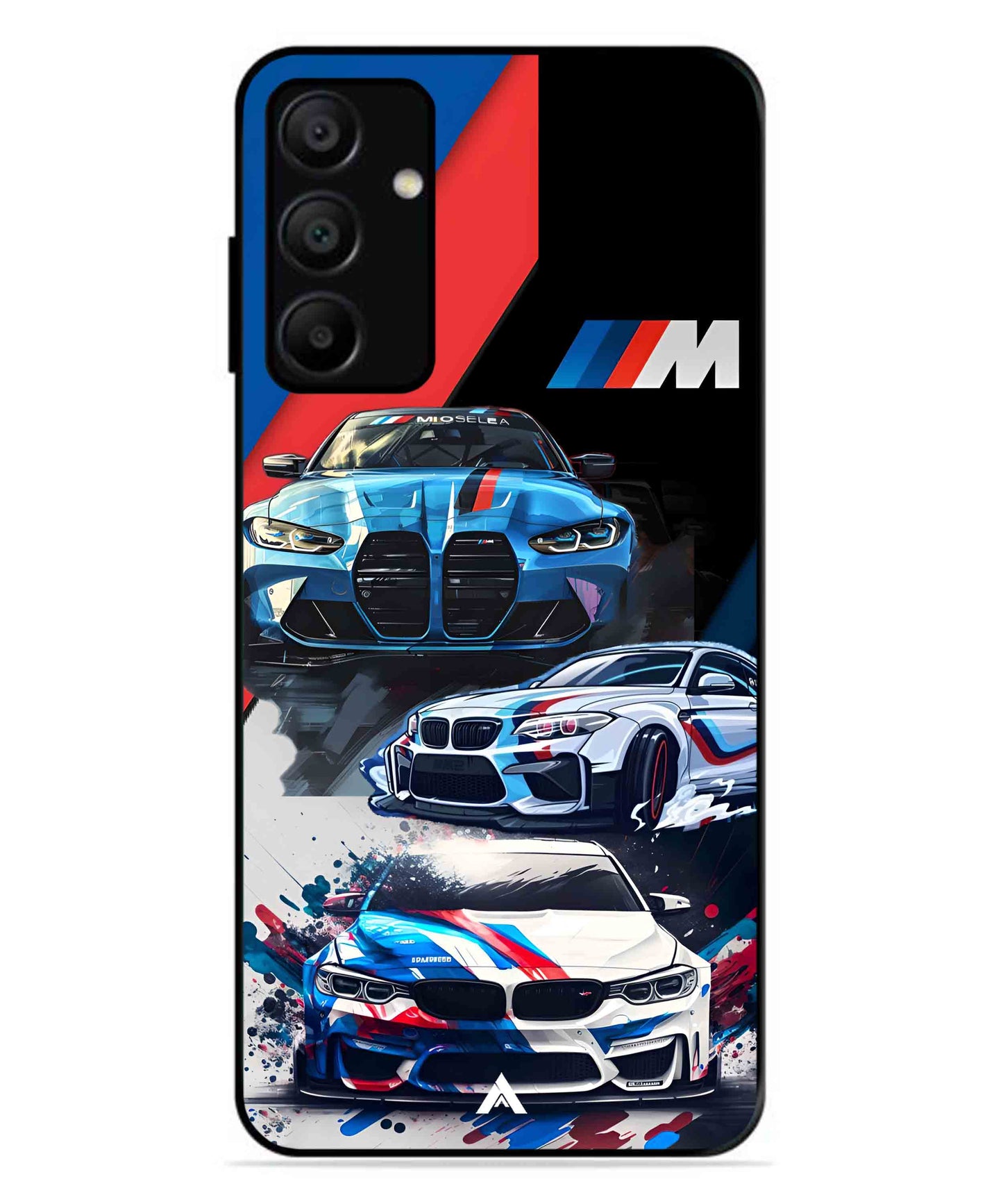 BMW 32 Car Metal Back Cover Phone Case for Samsung Galaxy A15 5G