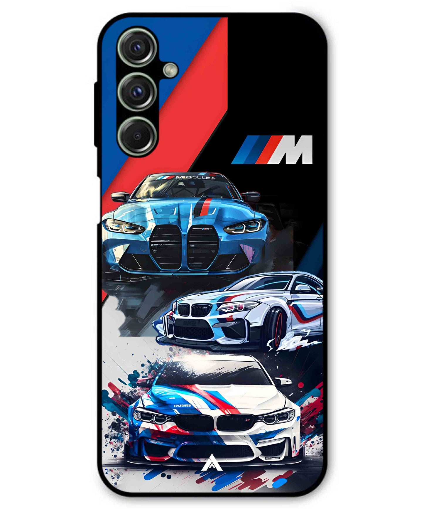 BMW 32 Car Metal Back Cover Phone Case for Samsung Galaxy M34