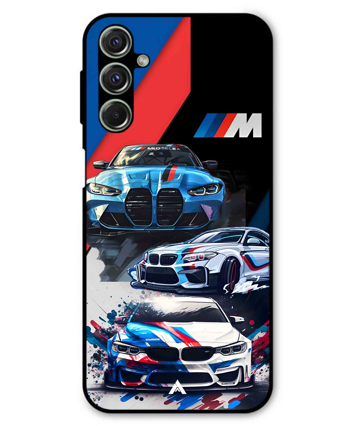 BMW 32 Car Metal Back Cover Phone Case for Samsung Galaxy M54