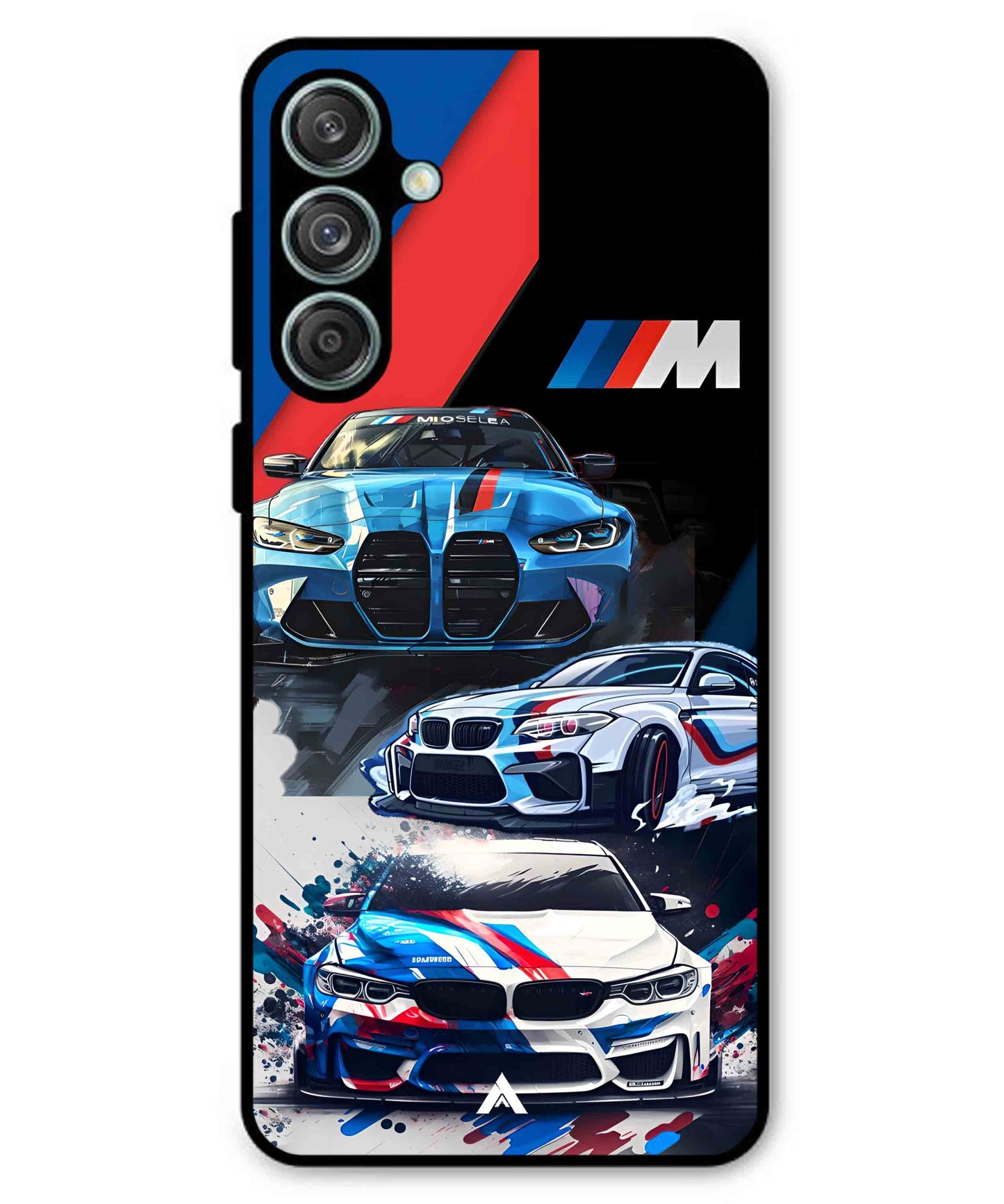 BMW 32 Car Metal Back Cover Phone Case for Samsung Galaxy M55