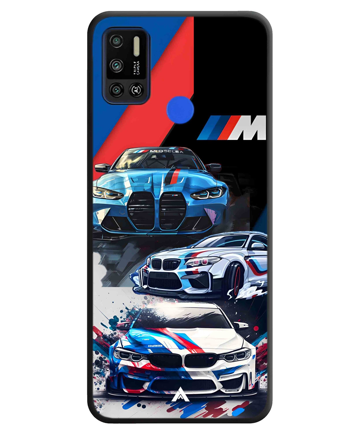 BMW 32 Car Metal Back Cover Phone Case for Tecno Spark 6 Air
