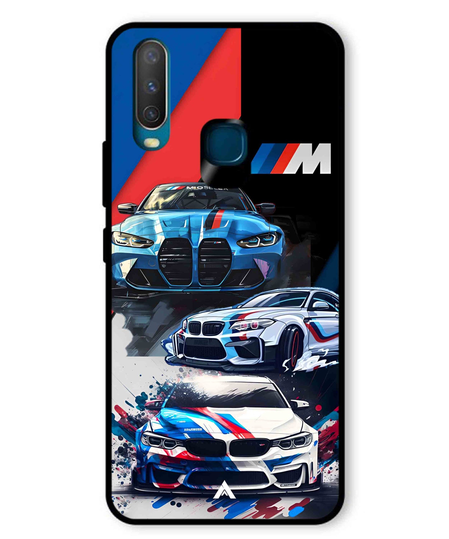 BMW 32 Car Metal Back Cover Phone Case for Vivo U10