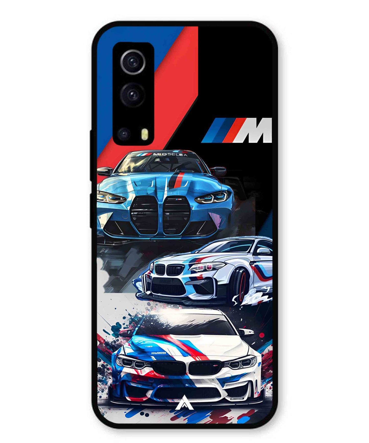 BMW 32 Car Metal Back Cover Phone Case for Vivo Y53s