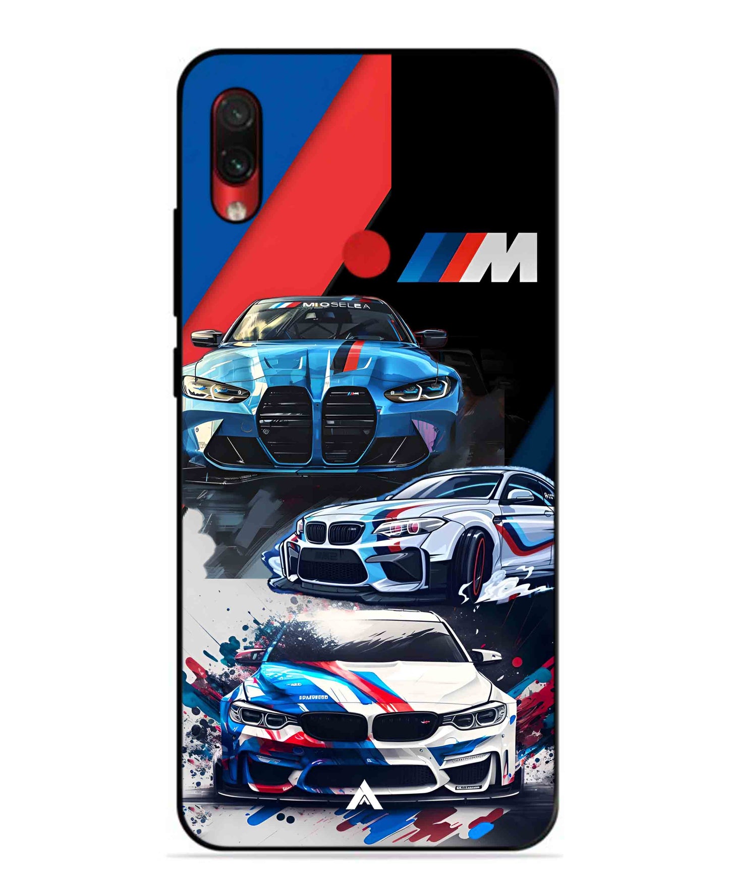 BMW 32 Car Metal Back Cover Phone Case for Xiaomi Redmi Note 7 Pro