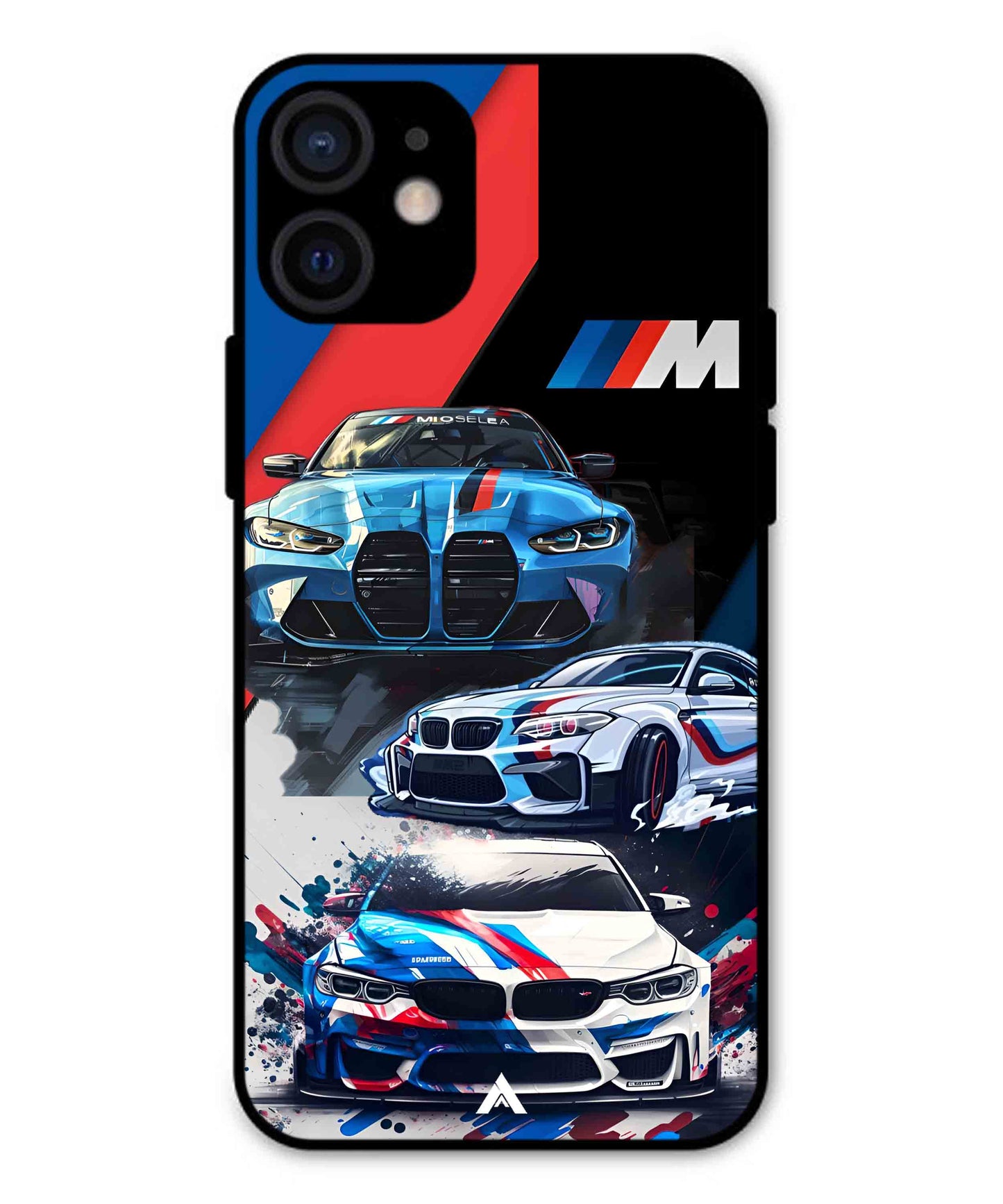 BMW 32 Car Metal Back Cover Phone Case for iPhone 12 Mini
