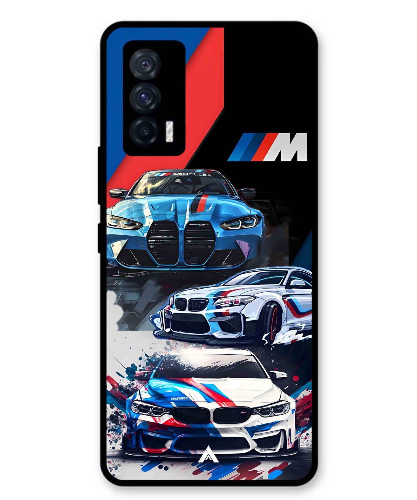 BMW 32 Car Metal Back Cover Phone Case for iQOO 7