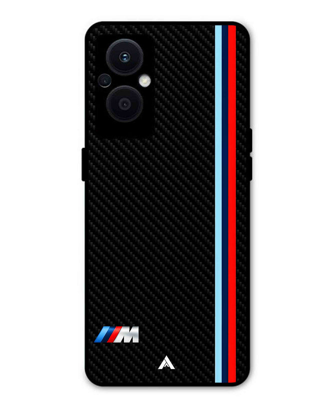 BMW Car Logo 1 Metal Back Cover Phone Case for Oppo F21 Pro 5G