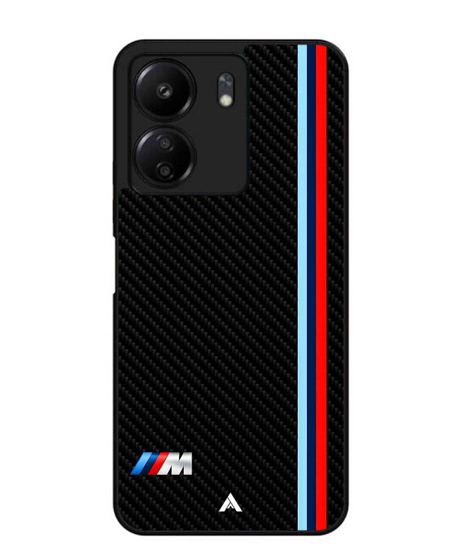 BMW Car Logo 1 Metal Back Cover Phone Case for Poco C65