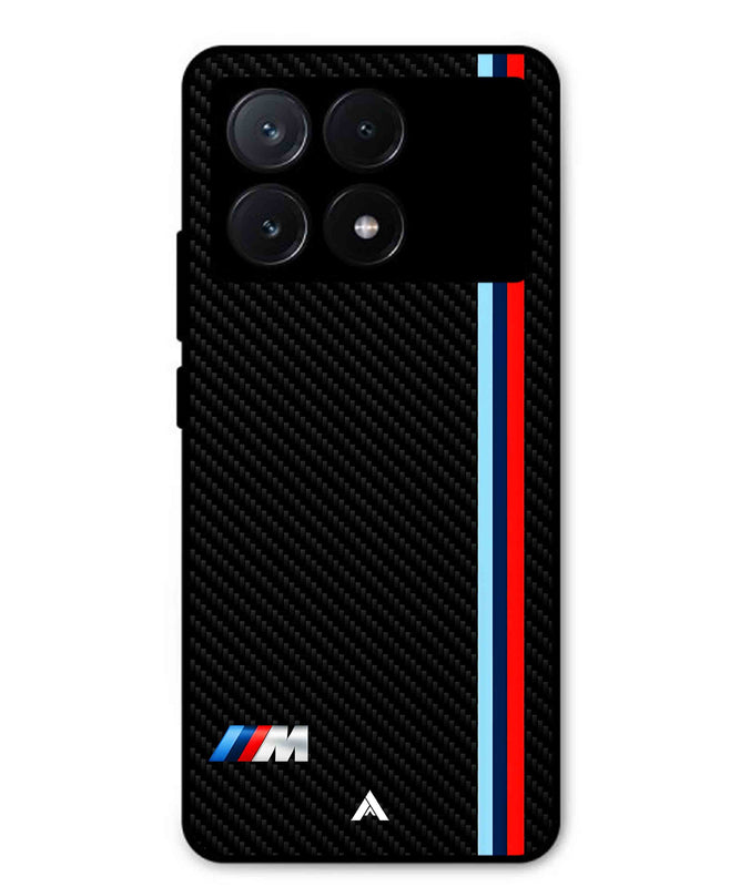 BMW Car Logo 1 Metal Back Cover Phone Case for Poco X6 Pro