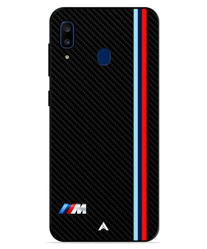 BMW Car Logo 1 Metal Back Cover Phone Case for Samsung Galaxy A20
