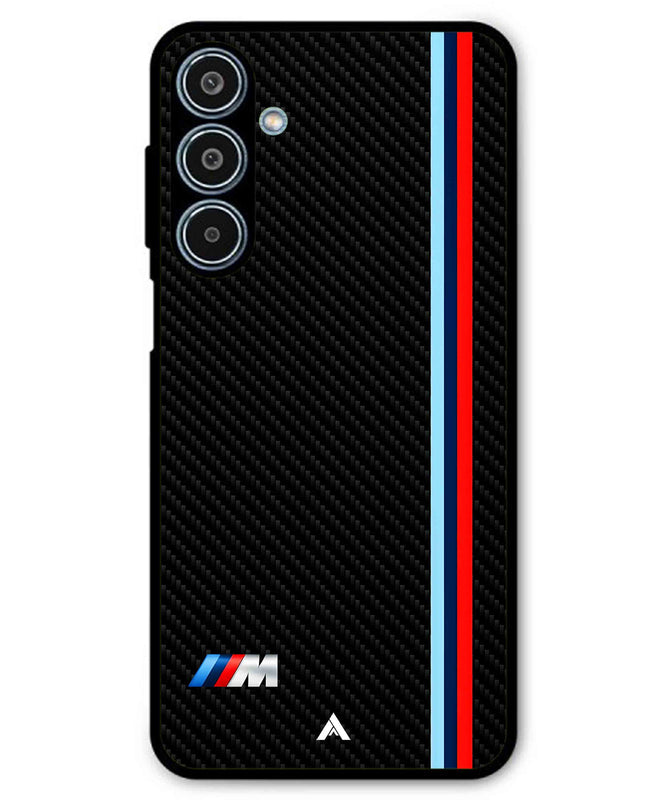 BMW Car Logo 1 Metal Back Cover Phone Case for Samsung Galaxy M35