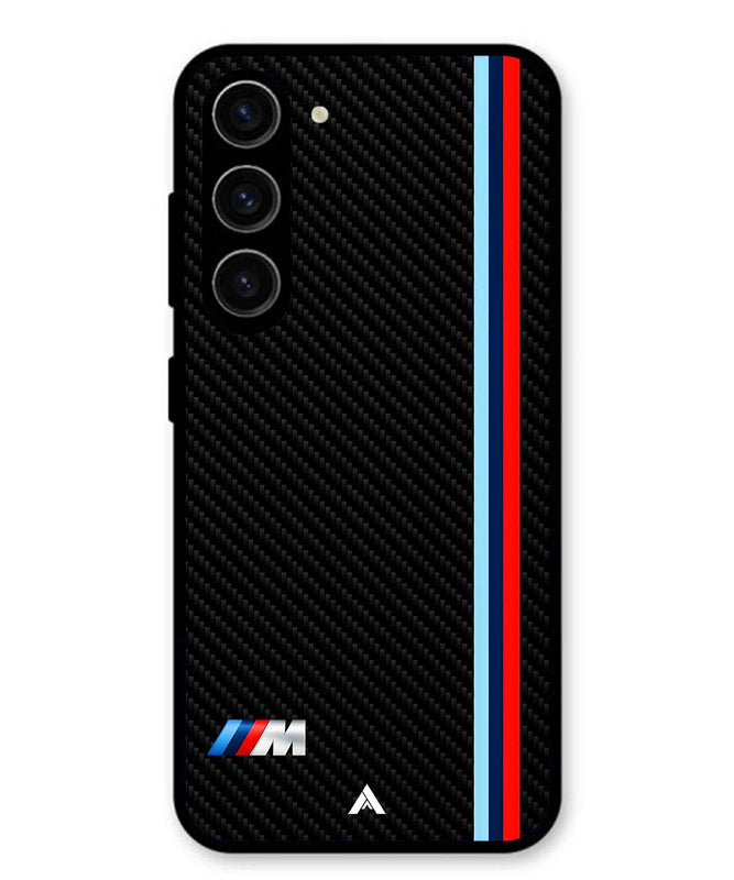 BMW Car Logo 1 Metal Back Cover Phone Case for Samsung Galaxy S24