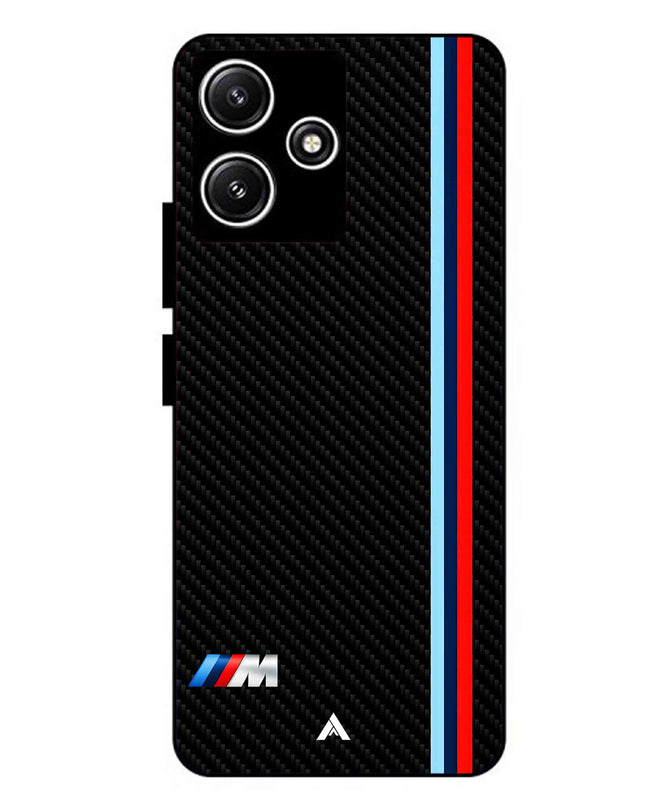 BMW Car Logo 1 Metal Back Cover Phone Case for Xiaomi Redmi 12 5G