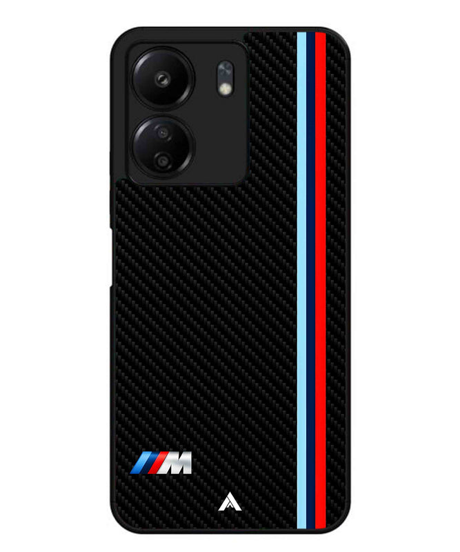 BMW Car Logo 1 Metal Back Cover Phone Case for Xiaomi Redmi 13C 4G