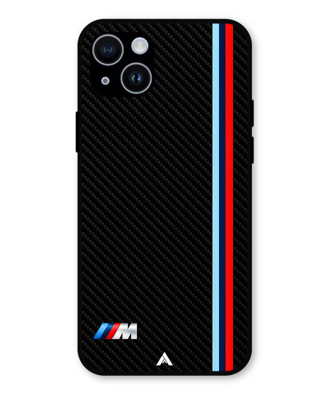 BMW Car Logo 1 Metal Back Cover Phone Case for iPhone 14
