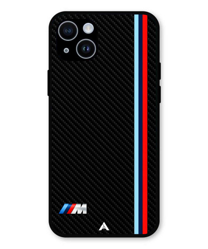 BMW Car Logo 1 Metal Back Cover Phone Case for iPhone 14 Plus