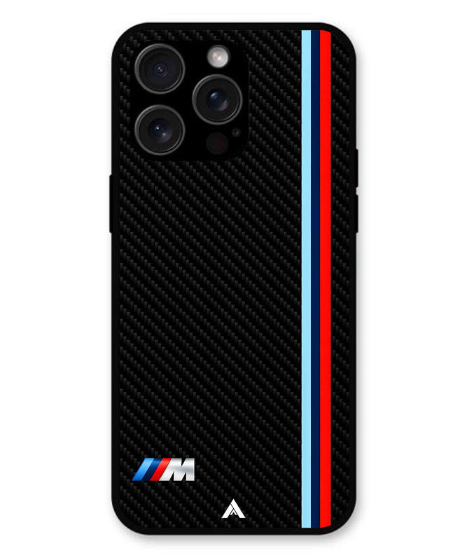 BMW Car Logo 1 Metal Back Cover Phone Case for iPhone 14 Pro Max