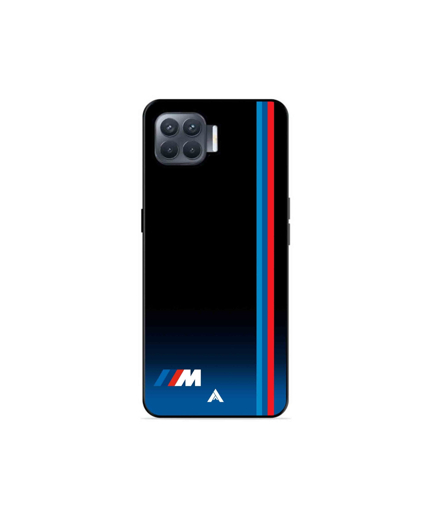 BMW Car Logo 4 Metal Back Cover Phone Case for Oppo F17 Pro