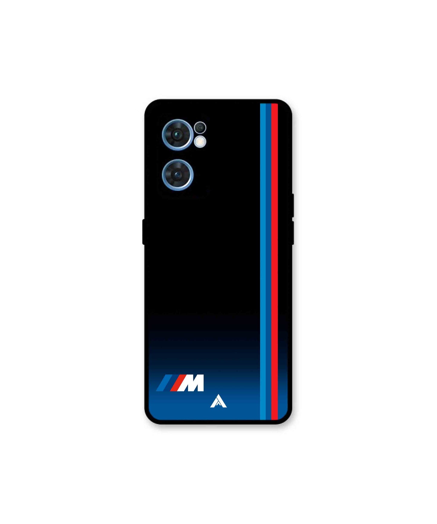 BMW Car Logo 4 Metal Back Cover Phone Case for Oppo F21 Pro 4G