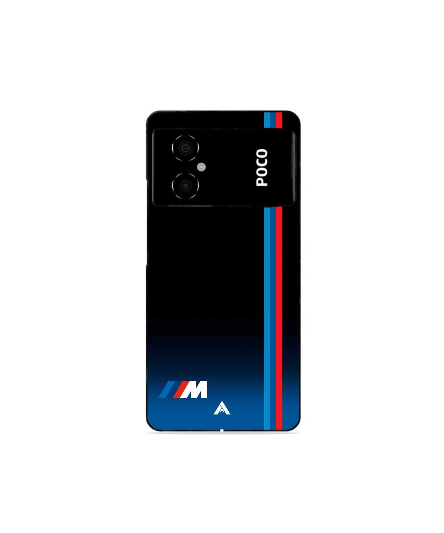 BMW Car Logo 4 Metal Back Cover Phone Case for Poco M4 5G