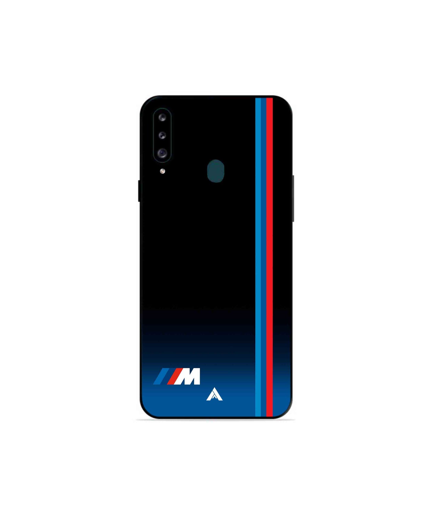 BMW Car Logo 4 Metal Back Cover Phone Case for Samsung Galaxy A20s