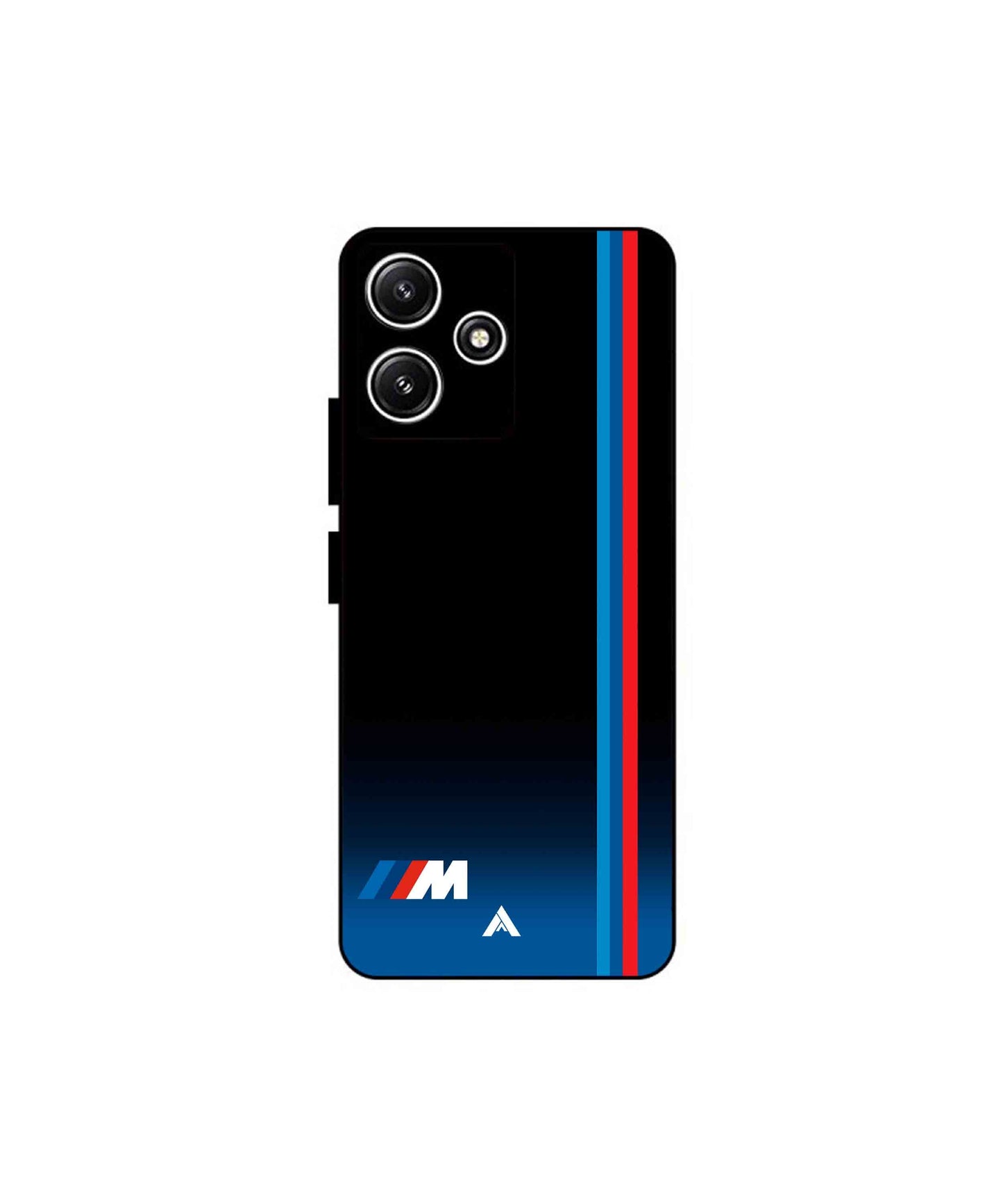 BMW Car Logo 4 Metal Back Cover Phone Case for Xiaomi Redmi 12 5G