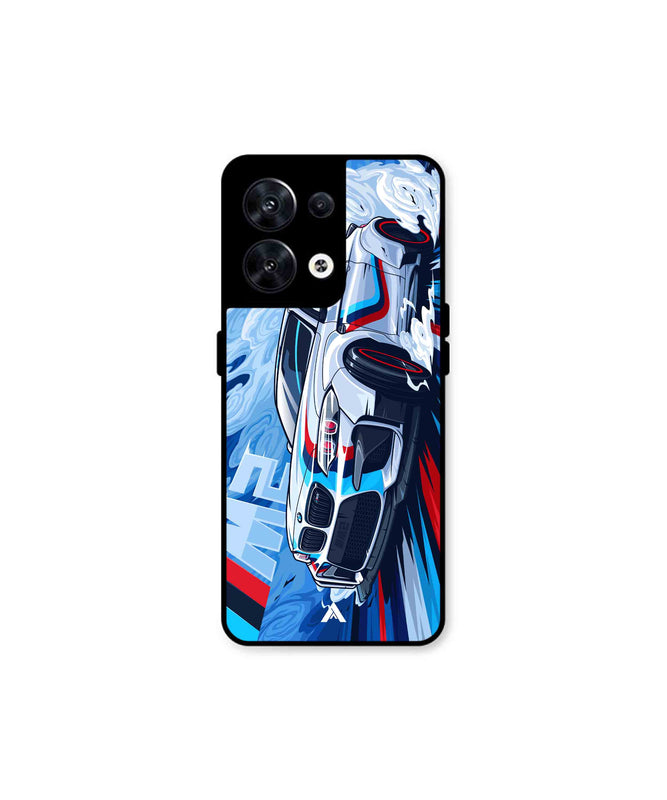 BMW M2 Metal Back Cover Phone Case for Oppo Reno 8