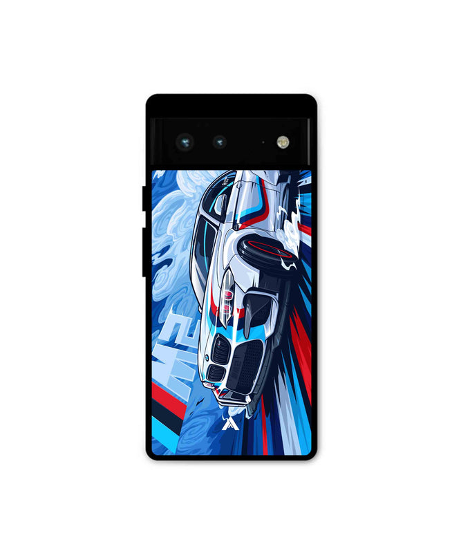 BMW M2 Metal Back Cover Phone Case for Pixel 6A