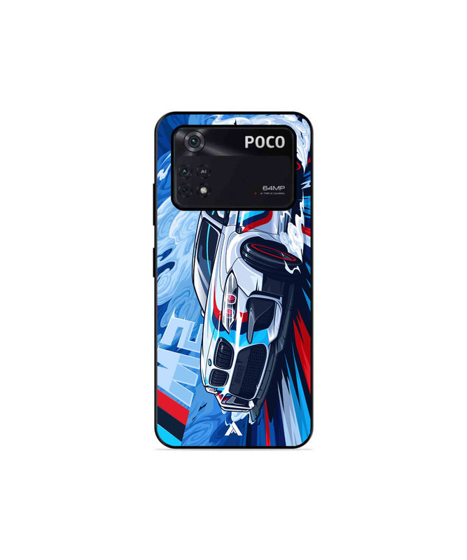 BMW M2 Metal Back Cover Phone Case for Poco X4 Pro