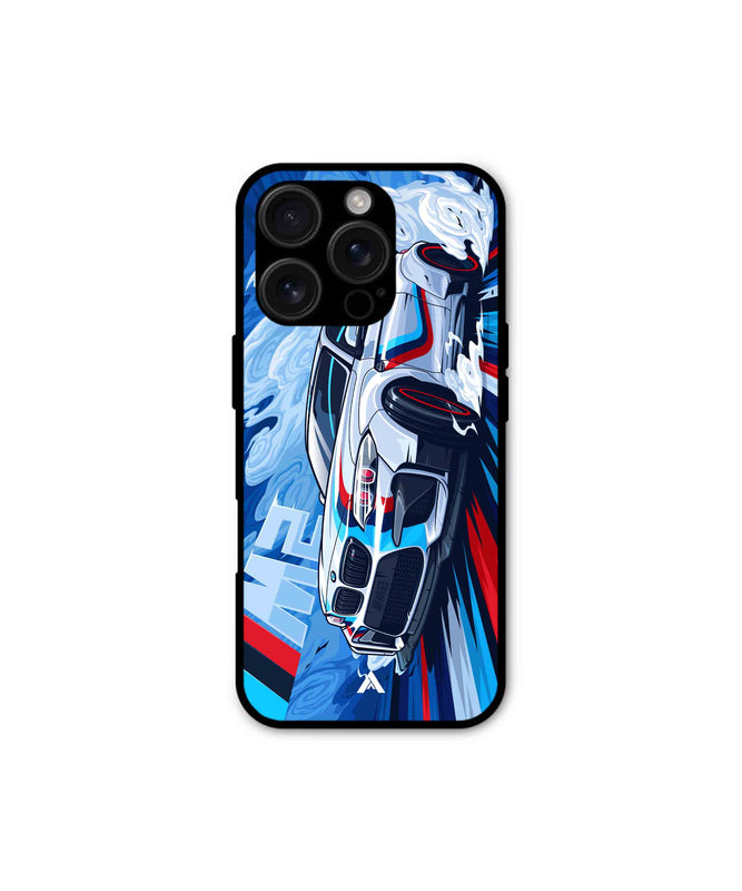 BMW M2 Metal Back Cover Phone Case for iPhone 16 Pro