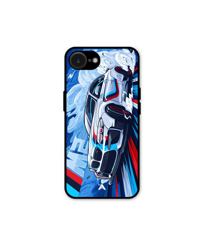 BMW M2 Metal Back Cover Phone Case for iPhone 16e