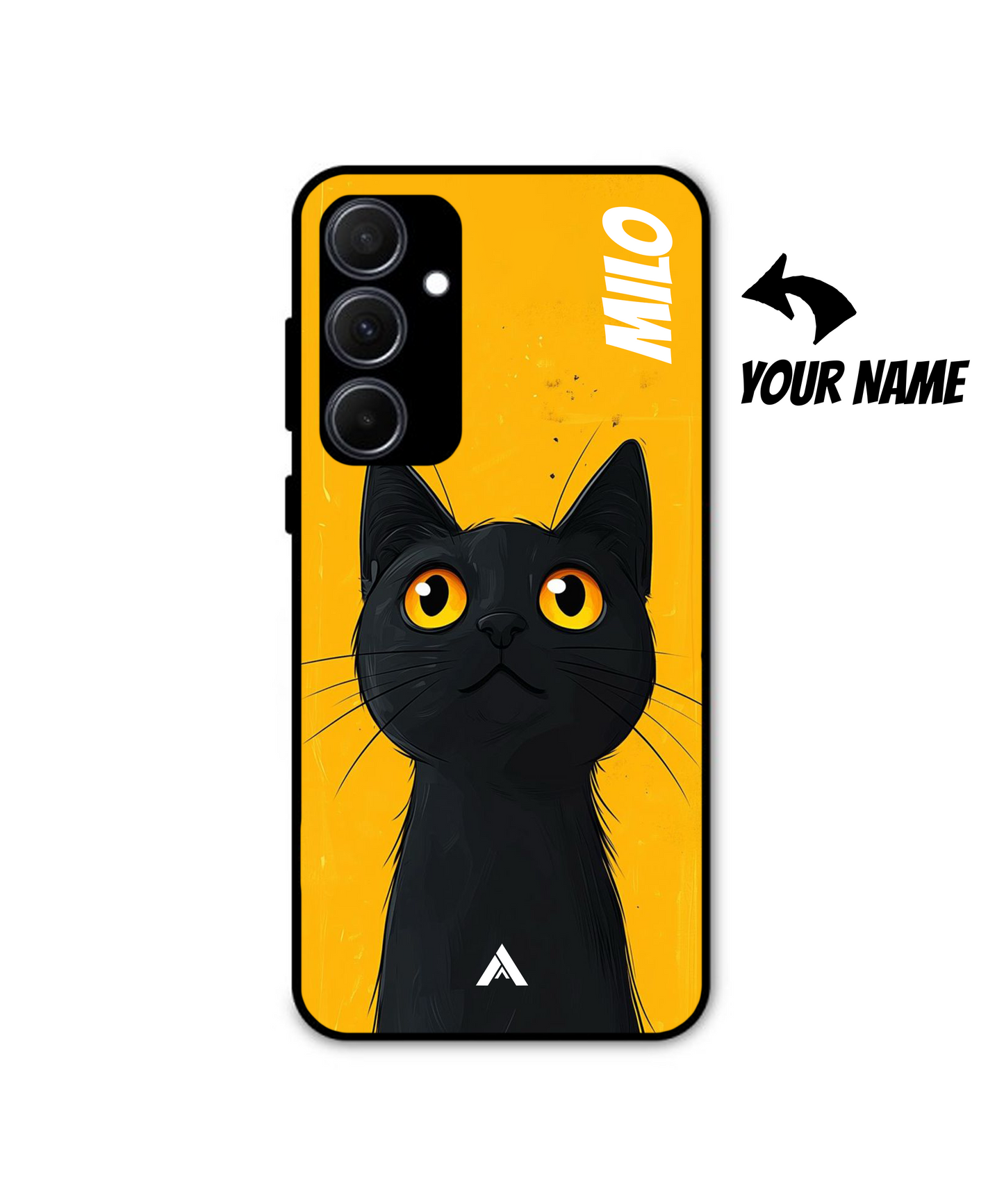 Cat Personalised Metal Back Cover Phone Case