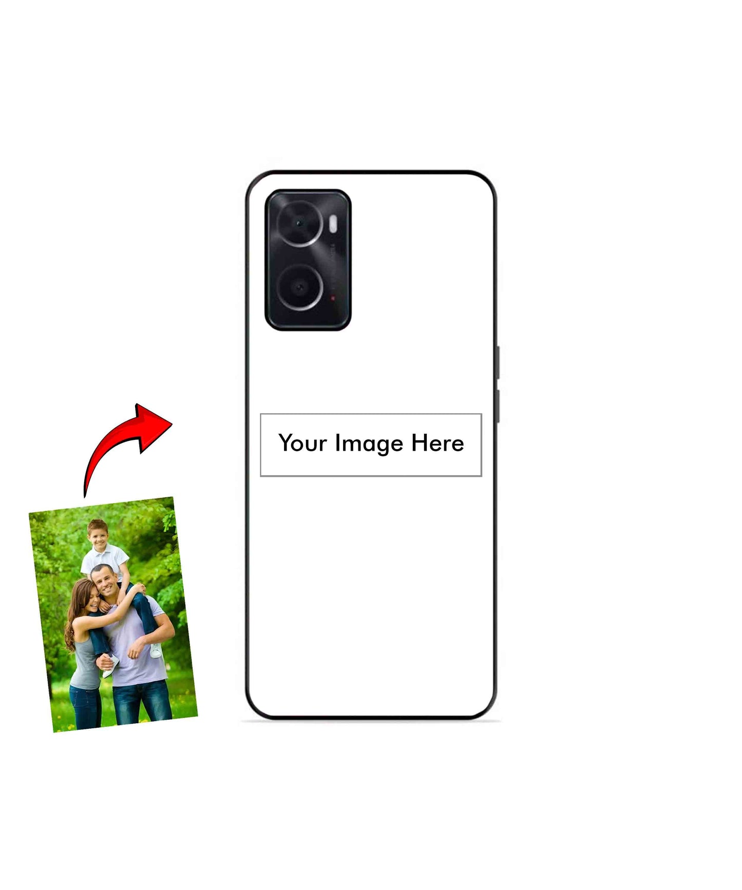 Customized Metal Back Cover Phone Case for Oppo A96