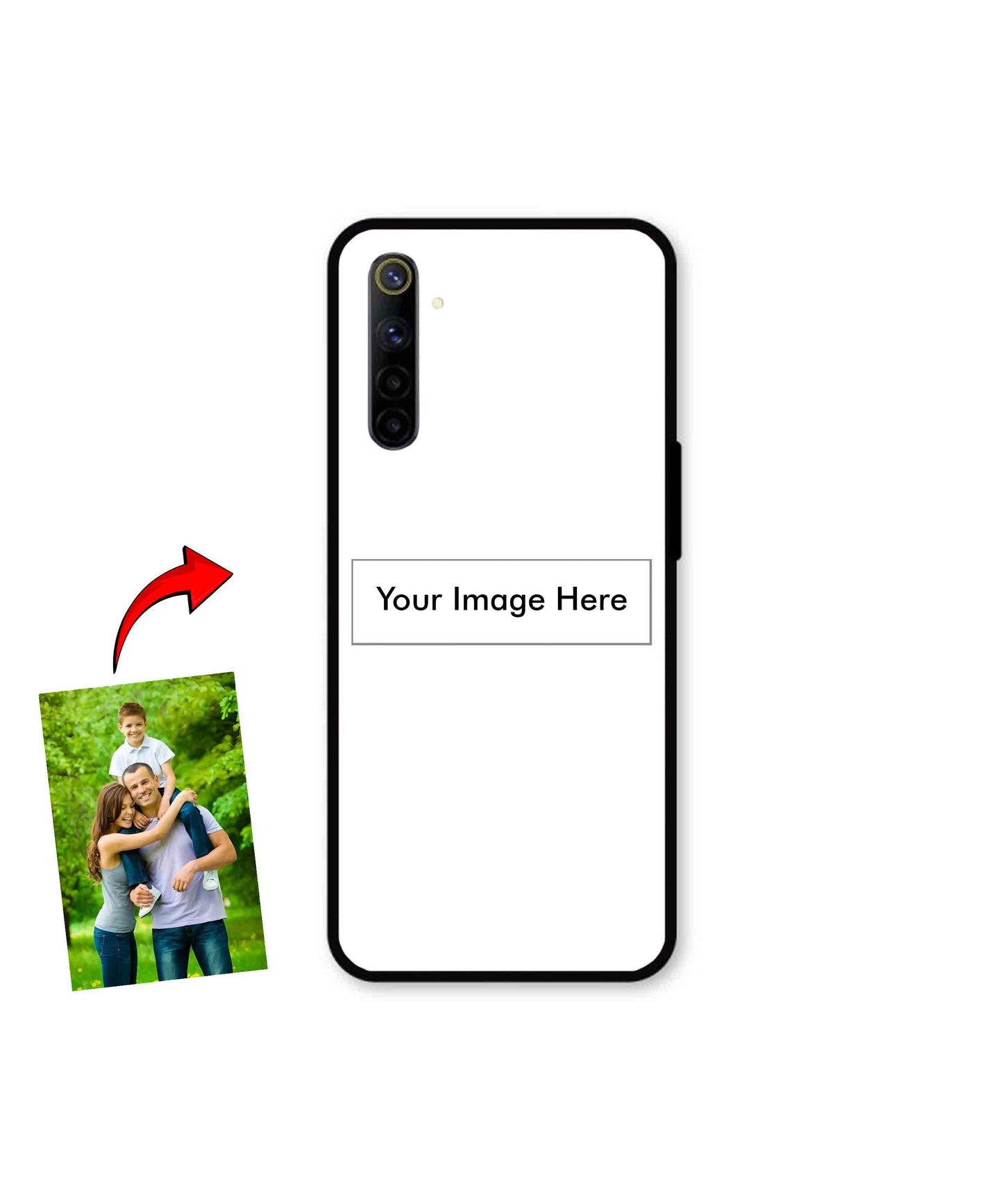 Customized Metal Back Cover Phone Case for Realme 6