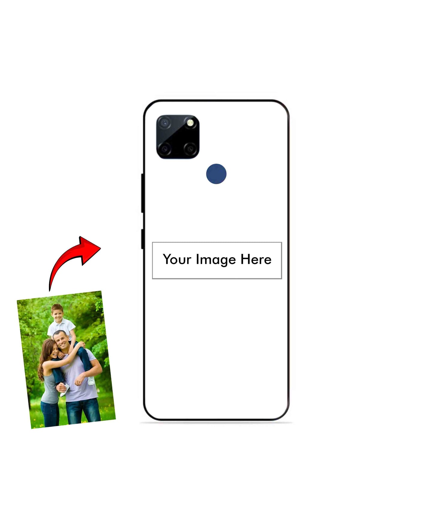 Customized Metal Back Cover Phone Case for Realme Narzo 30A