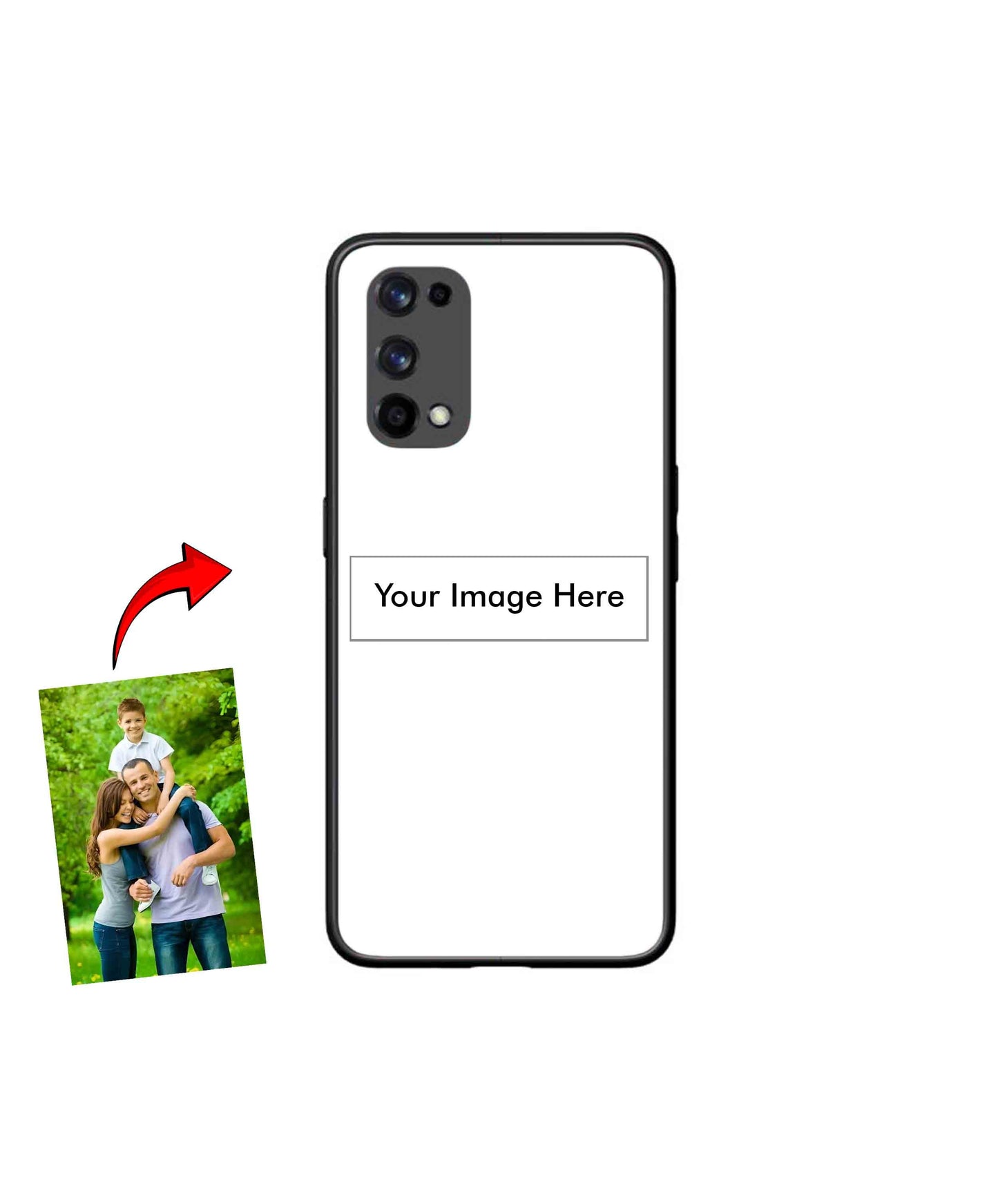 Customized Metal Back Cover Phone Case for Realme X7 Pro