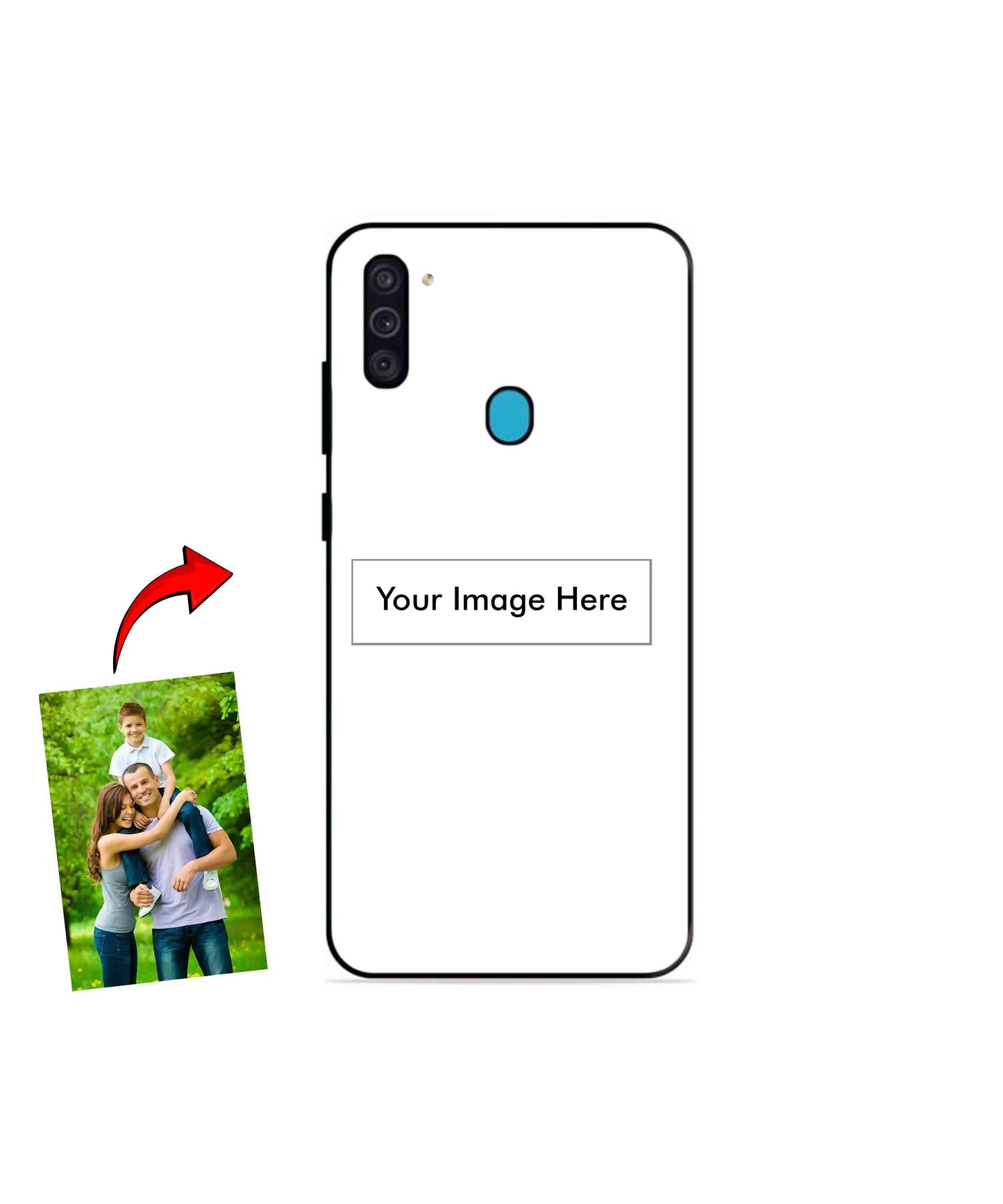 Customized Metal Back Cover Phone Case for Samsung Galaxy A11
