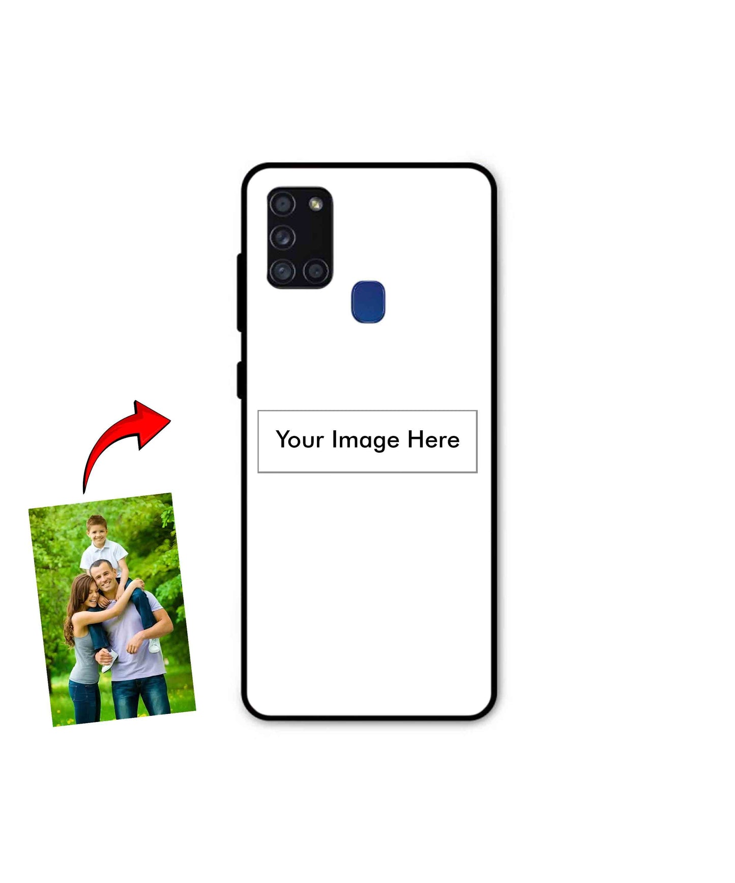 Customized Metal Back Cover Phone Case for Samsung Galaxy A21s