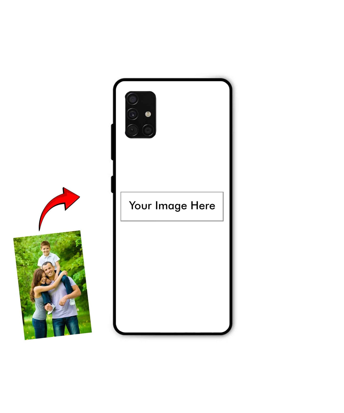 Customized Metal Back Cover Phone Case for Samsung Galaxy A51