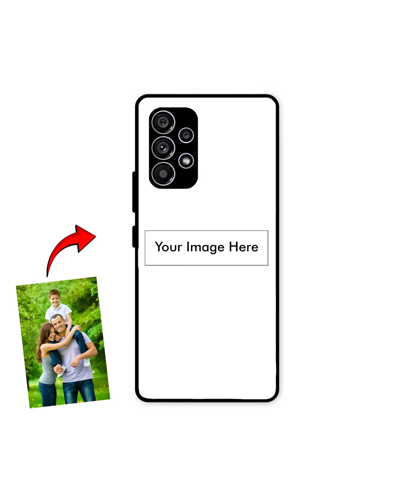 Customized Metal Back Cover Phone Case for Samsung Galaxy A53