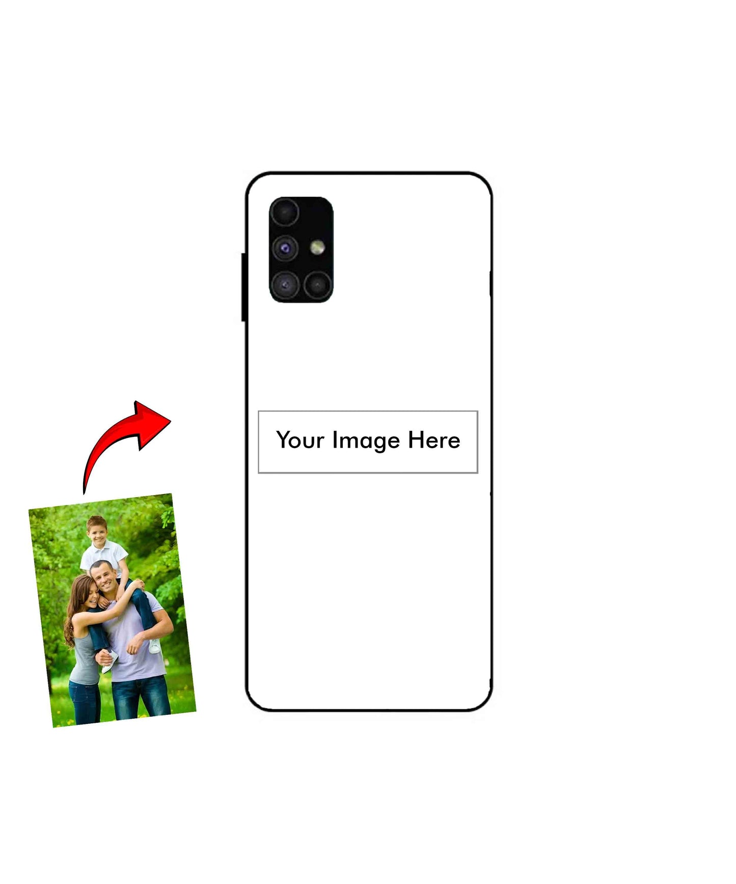 Customized Metal Back Cover Phone Case for Samsung Galaxy M51